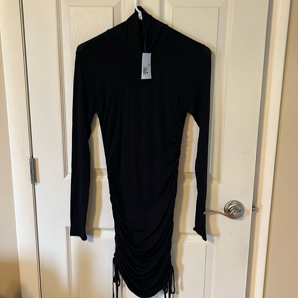 Black Dress with rouching